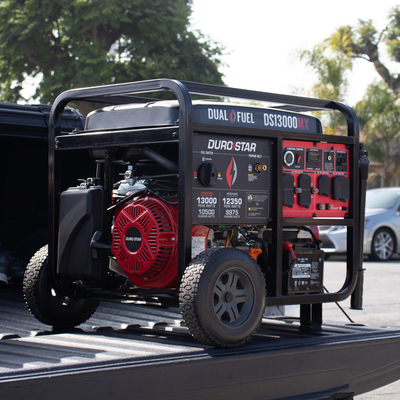 DuroStar DS13000MX 13,000W/10,500W 500cc Electric Start Dual Fuel Portable Generator w/ CO Alert