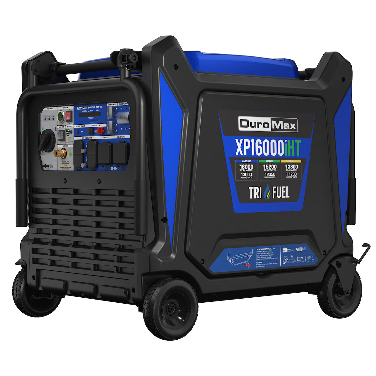 DuroMax XP16000iHT 16,000 Watt Tri Fuel Portable Inverter Generator w/ CO Alert