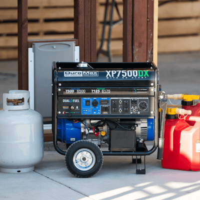 DuroMax XP7500DX 7,500 Watt Dual Fuel Gas Propane Portable Generator w/ CO Alert